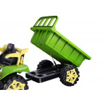 Elektrický traktor s vlečkou na diaľkové ovládanie PA0234  2,4G zelený
